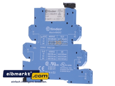 Frontansicht Finder 39.01.0.024.0060 Koppelrelais MasterBASIC 