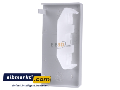 Front view OBO Bettermann GK-E70130LGR End piece for wall duct 130x70mm 
