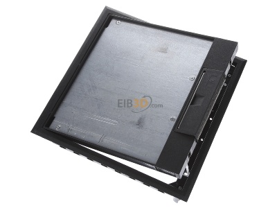 View top left OBO GES9-3B U 9011 Installation box for underfloor duct 
