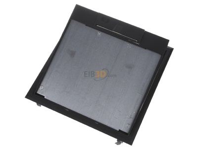 Top rear view OBO GES9-3B U 9011 Installation box for underfloor duct 
