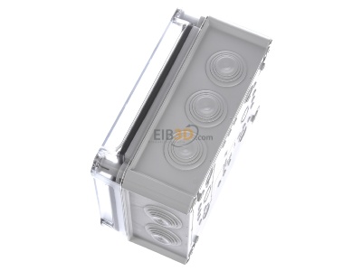 View top right OBO T 160 HD TR Surface mounted box 190x150mm 
