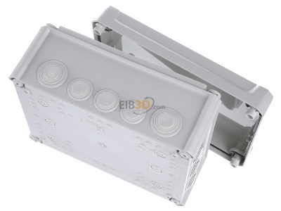 Top rear view OBO T 250 HD LGR Surface mounted box 240x190mm 
