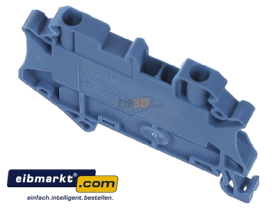 Top rear view Phoenix Contact UT 2,5-MTD BU Disconnect terminal block 24A 1-p 5,2mm
