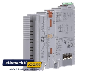 View on the left WAGO Kontakttechnik 750-475/020-000 Fieldbus analogue module 2 In / 0 Out
