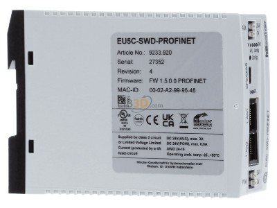 Ansicht links Eaton EU5C-SWD-PROFINET Gateway Profinet 