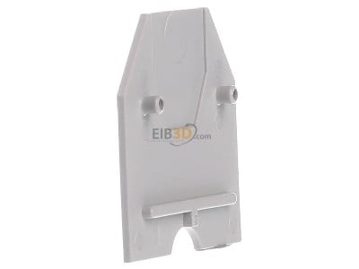 View on the right Hager KWE01G End/partition plate for terminal block 
