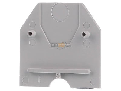 Back view Hager KWE01G End/partition plate for terminal block 
