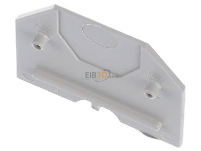 Top rear view Hager KWE01G End/partition plate for terminal block 
