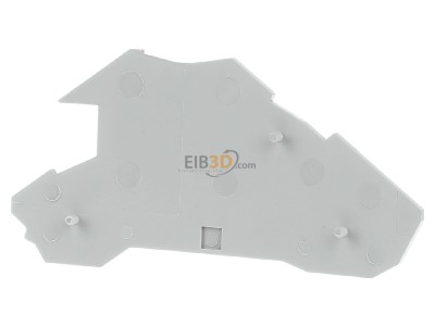 Back view Hager KWE20G End/partition plate for terminal block 
