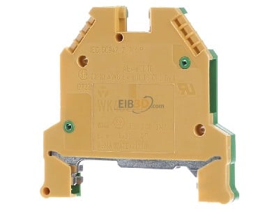 Front view Hager KXB04E Ground terminal block 1-p 6mm 

