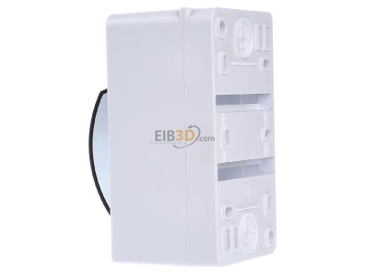 View on the right Eaton MINI-3-T Surface mounted distribution board 140mm 
