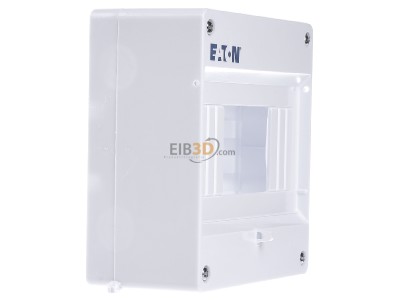 View on the left Eaton MINI-6 Surface mounted distribution board 140mm 
