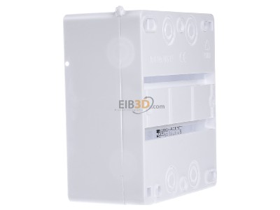 View on the right Eaton MINI-6 Surface mounted distribution board 140mm 
