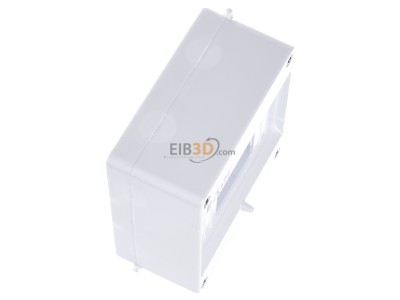 View top left Eaton MINI-6 Surface mounted distribution board 140mm 
