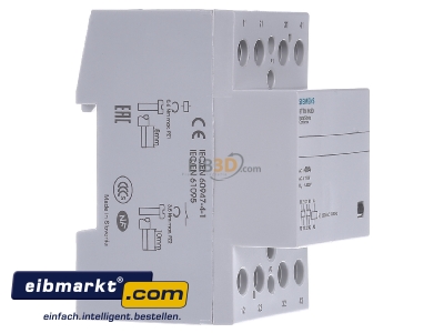 View on the left Siemens Indus.Sector 5TT5843-0 Installation contactor 24VAC 0 NO/ 4 NC 

