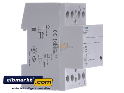 View on the left Siemens Indus.Sector 5TT5850-0 Installation contactor 230VAC 4 NO/ 0 NC 

