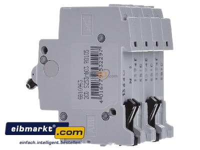 View on the right ABB Stotz S&J S203-B10NA Miniature circuit breaker 3-p B10A
