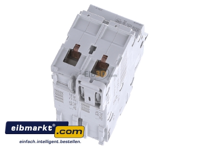 Top rear view Hager NBN516 Miniature circuit breaker 2-p B16A
