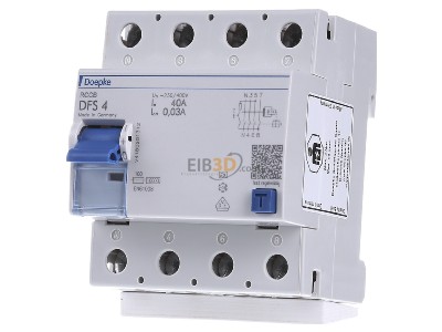 Front view Doepke DFS4 040-4/0,03-A Residual current breaker 4-p 40/0,03A 
