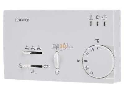 Front view Eberle KLR-E 7004 Room temperature controller 
