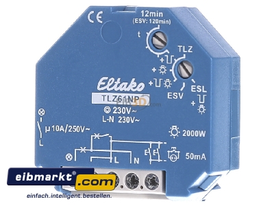 Frontansicht Eltako TLZ61NP-230V Treppenlicht-Zeitschalter 