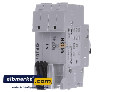 Back view ABB Stotz S&J S201-B13NA Miniature circuit breaker 1-p B13A
