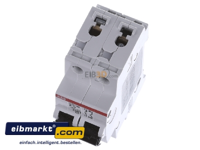 View up front ABB Stotz S&J S201-B13NA Miniature circuit breaker 1-p B13A
