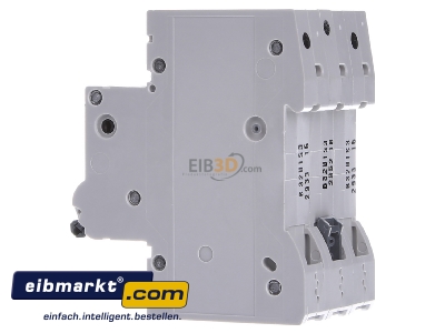 View on the right Siemens Indus.Sector 5SL63326 Miniature circuit breaker 3-p B32A
