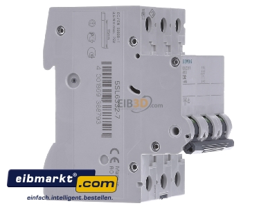 View on the left Siemens Indus.Sector 5SL6332-7 Miniature circuit breaker 3-p C32A
