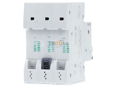 Back view Siemens 5SL6363-7 Miniature circuit breaker 3-p C63A 
