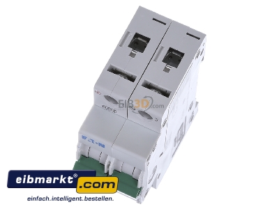 View up front Eaton (Installation) PXL-C6/2-DC Miniature circuit breaker 2-p C6A

