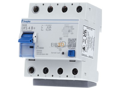 Front view Doepke DFS4 063-4/0,30-B+ Residual current breaker 4-p 
