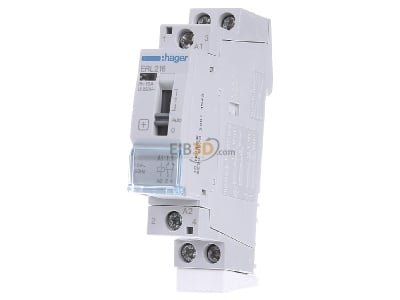 Frontansicht Hager ERL218 Installationsrelais 16A 1S+1 8/12V 