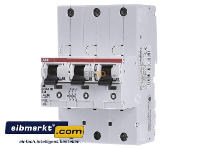 Frontansicht ABB Stotz S&J 2CDH781001R2252 Haupleitungsschutzschalter 25A E 25kA 3x1P S751/3DR-E25