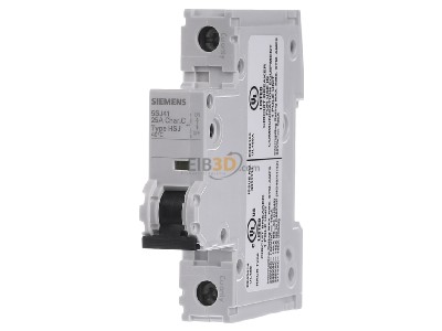 Front view Siemens 5SJ4125-7HG40 Miniature circuit breaker 1-p C25A 
