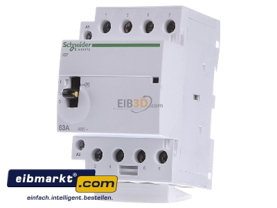 Front view Schneider Electric A9C21864 Installation contactor 220...240VAC

