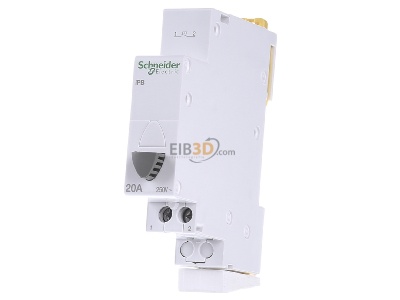 Front view Schneider Electric A9E18032 Push button for distribution board 
