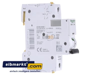 View on the left Schneider Electric A9F04125 Miniature circuit breaker 1-p C25A 
