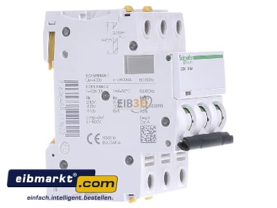 View on the left Schneider Electric A9F05363 Miniature circuit breaker 3-p D63A 
