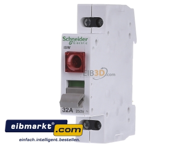 Front view Schneider Electric A9S61232 Switch for distribution board 32A
