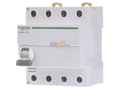 Front view Schneider Electric A9S70740 Off switch for distributor 4 NO 
