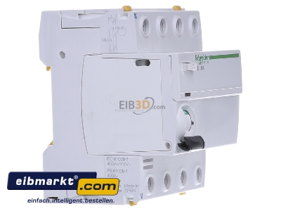 View on the left Schneider Electric A9Z21425 Residual current breaker 4-p 25/0,03A
