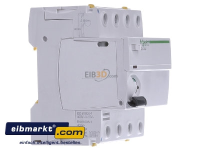 View on the left Schneider Electric A9Z24425 Residual current breaker 4-p 25/0,3A
