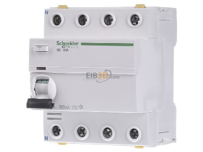 Front view Schneider Electric A9Z24440 Residual current breaker 4-p 
