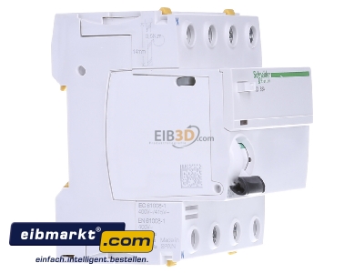 View on the left Schneider Electric A9Z24463 Residual current breaker 4-p 63/0,3A - 
