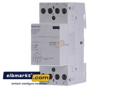 Frontansicht Siemens Indus.Sector 5TT5030-2 Insta-Schtz 4S 230VAC 25A 24ACDC 