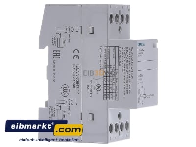 Ansicht links Siemens Indus.Sector 5TT5030-2 Insta-Schtz 4S 230VAC 25A 24ACDC 