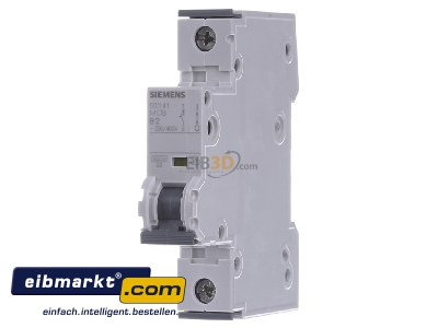 Front view Siemens Indus.Sector 5SY4102-6 Miniature circuit breaker 1-p B2A
