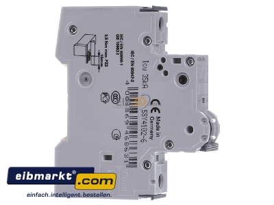 View on the left Siemens Indus.Sector 5SY4102-6 Miniature circuit breaker 1-p B2A
