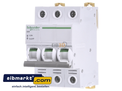 Front view Schneider Electric A9S65363 Switch for distribution board 63A 
